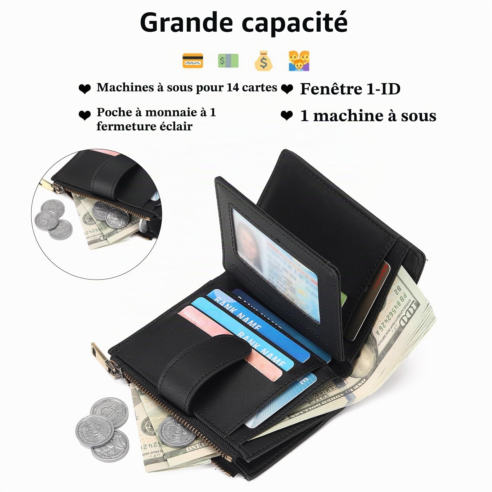 gaekeao-women-s-small-wallet-type1-noir-portefeuille-rfid image 3