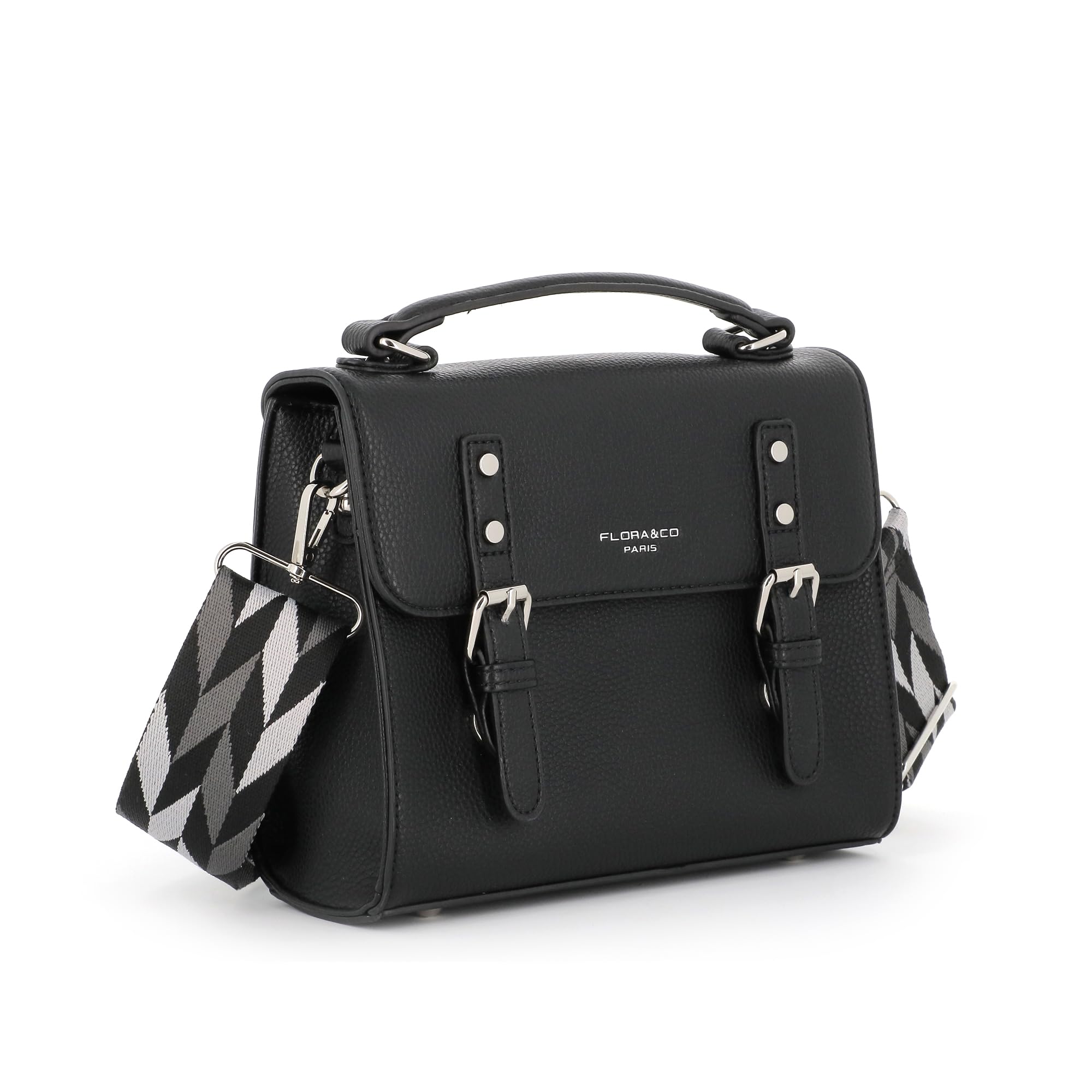 flora-co-sacs-bandouli-res-cartable-femme-noir-grain image 2