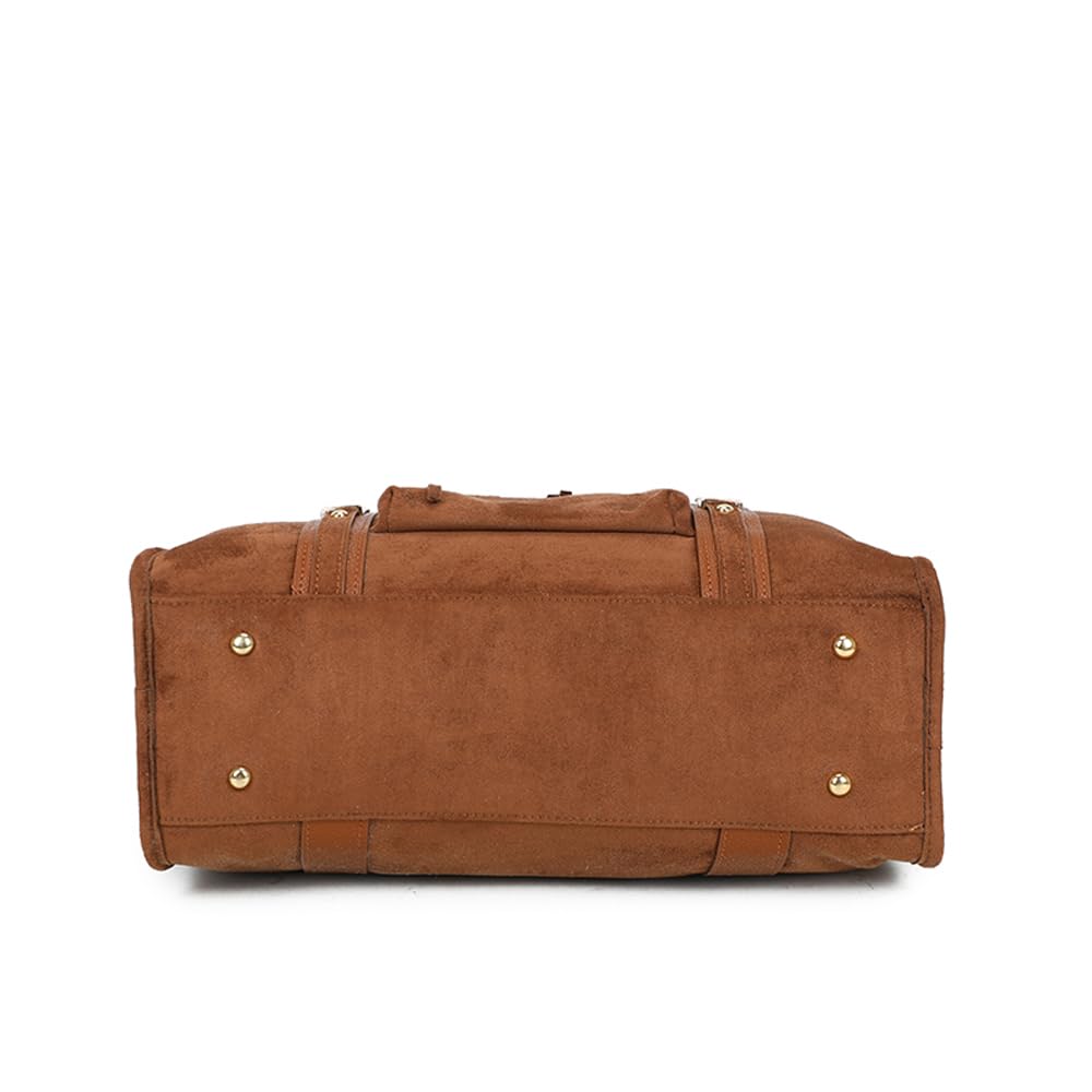 double-tree-sac-main-sac-bowling-femme-marron-a4-souple image 7