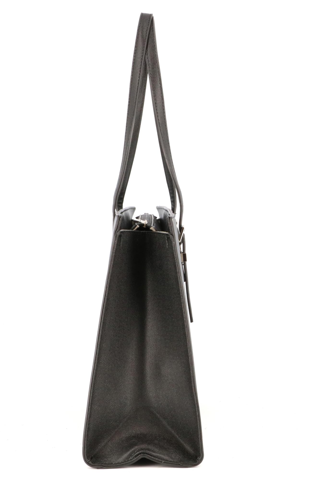 flora-co-cabas-sac-main-femme-noir-similicuir-grain-a4 image 7