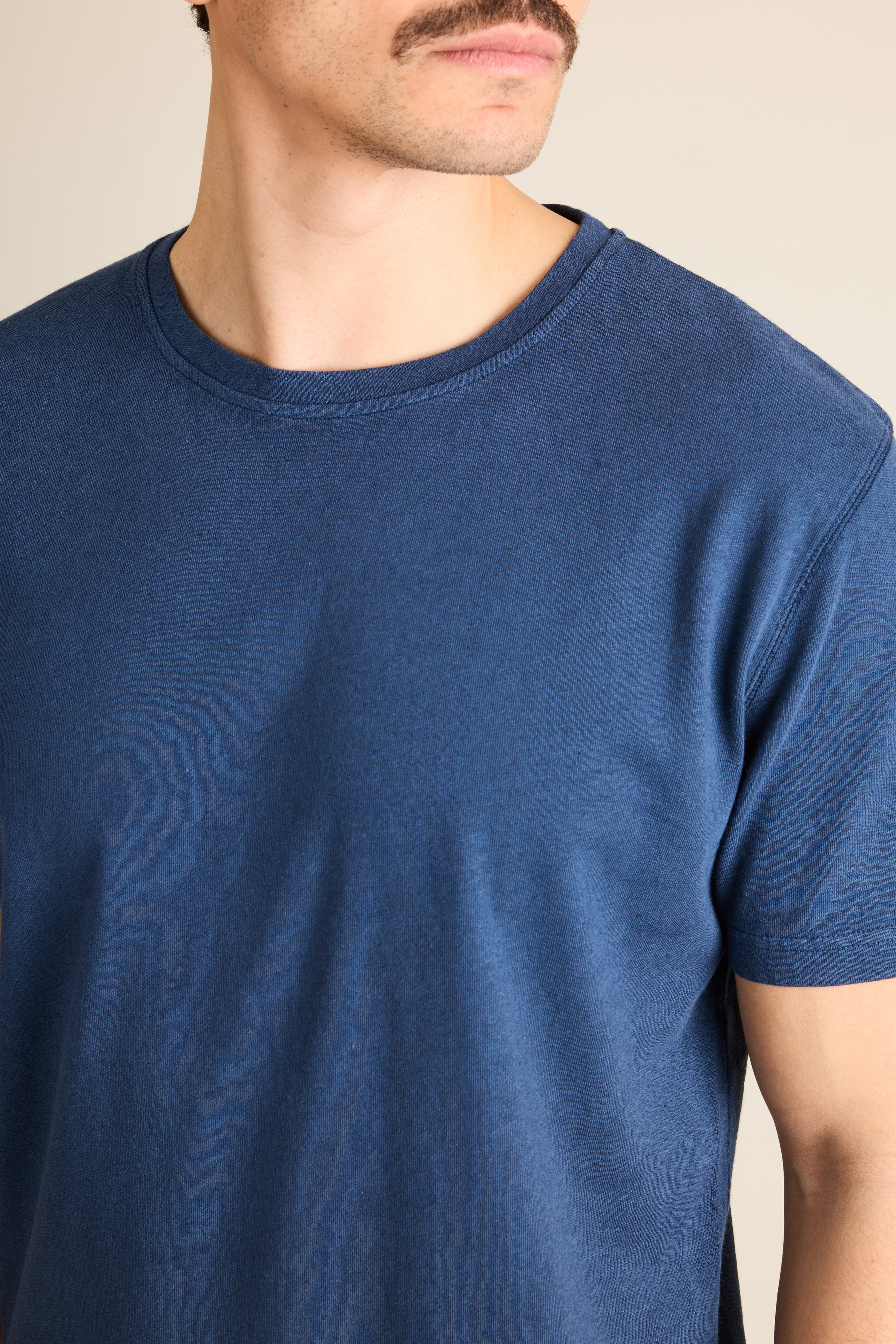 le-pantalon-t-shirts-homme-coton-lin-indigo-t-shirt-taille-m image 2