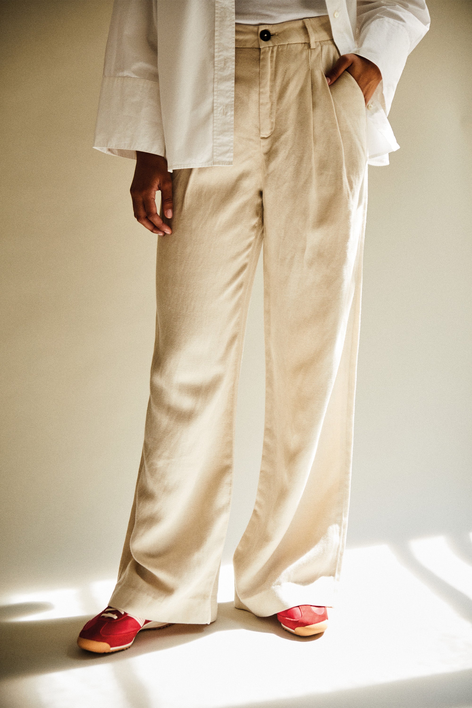 le-pantalon-pantalon-pinces-l-ger-homme-cru-lyocell-lin image 8