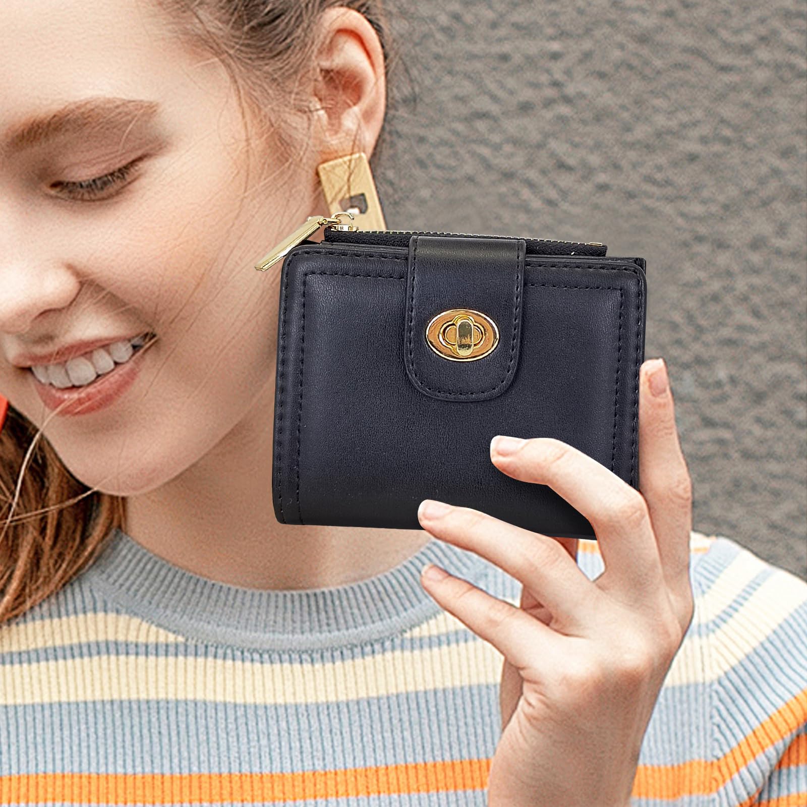 adistylinno-women-s-wallet-portefeuille-noir-compact image 5