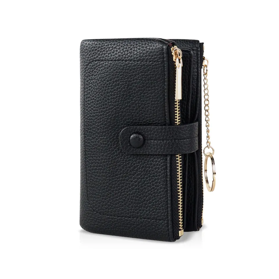 adistylinno-women-s-wallet-portefeuille-femme-noir-19-cartes-porte-cl-s image 1