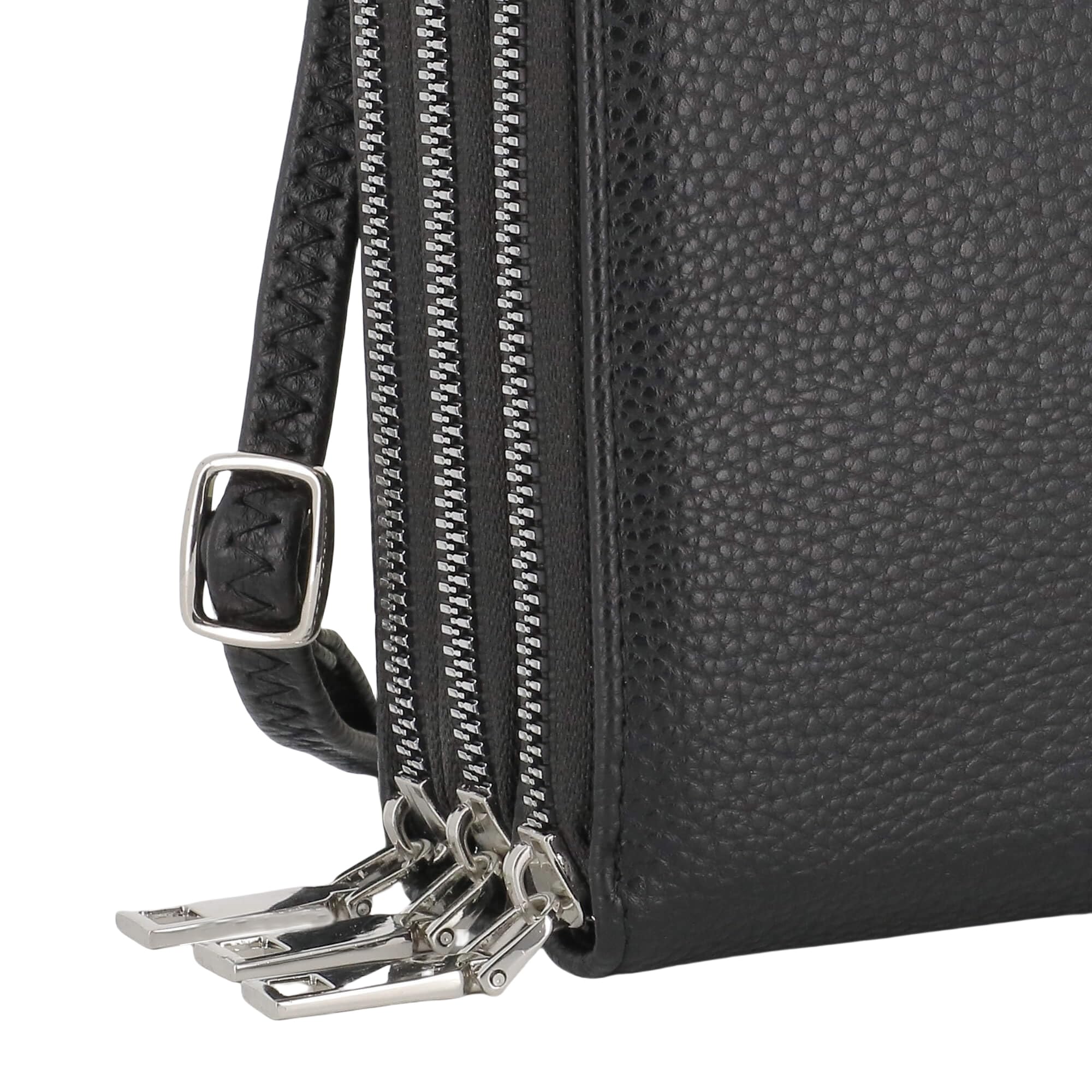flora-co-pochettes-t-l-phones-pochette-t-l-phone-noir-3-zips image 6
