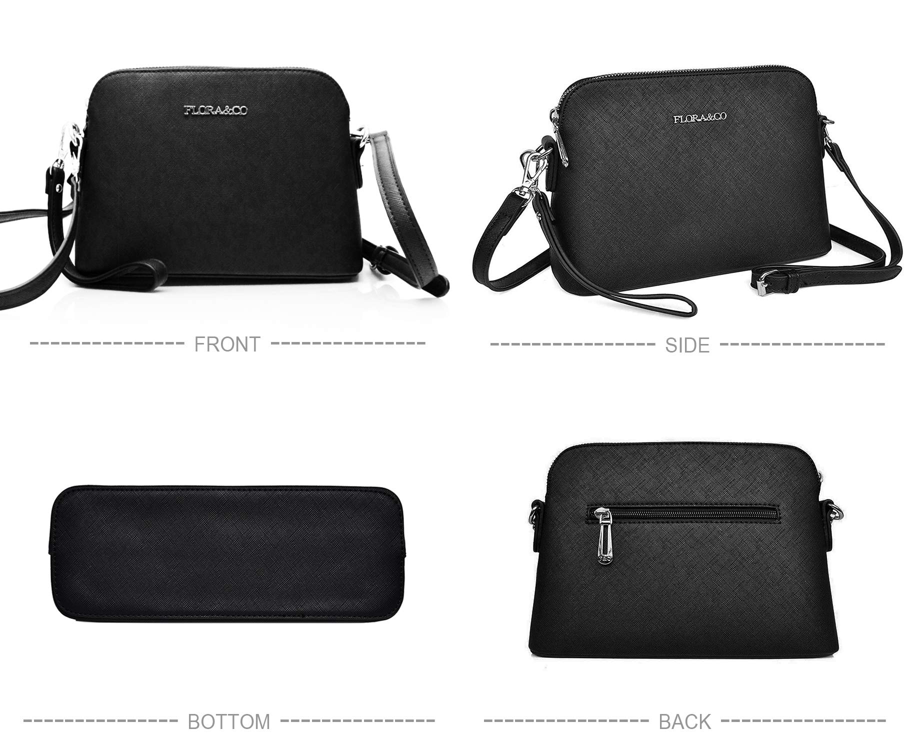 flora-co-sacs-bandouli-res-sac-trap-ze-noir-saffiano image 3