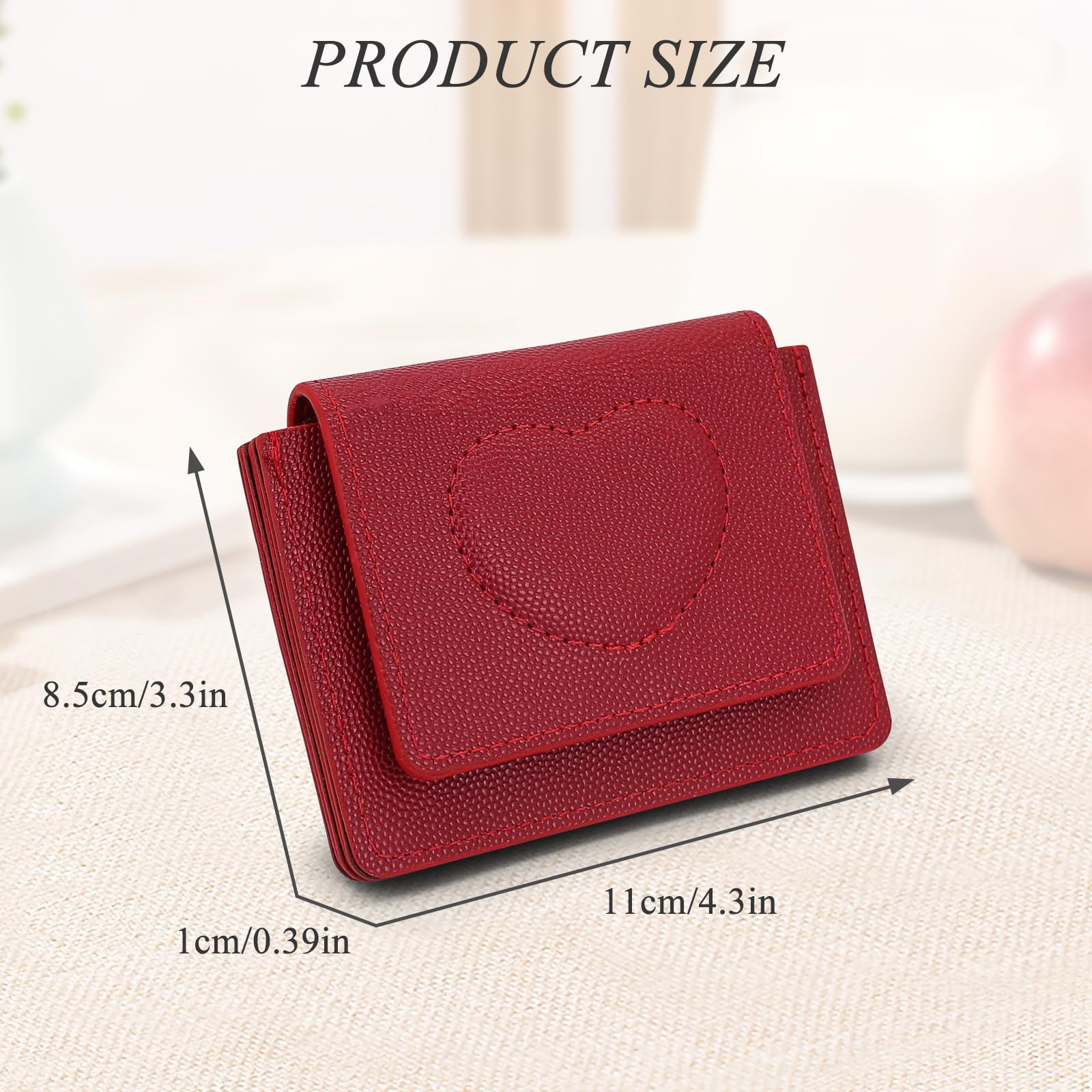 adistylinno-women-s-wallet-mini-portefeuille-femme-rouge-coeur image 2