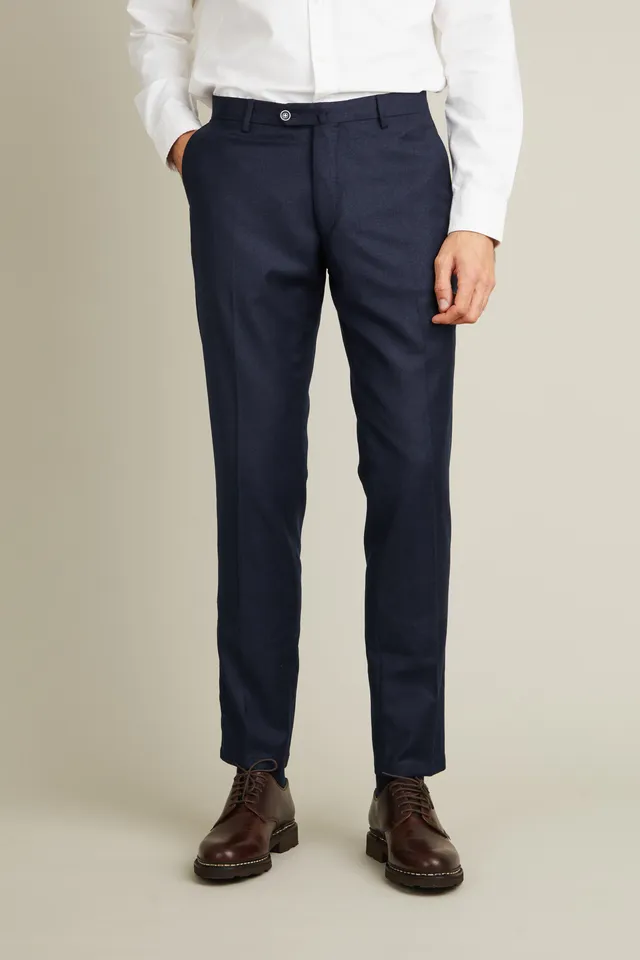 le-pantalon-flanelle-fm-lpfr-3-pantalon-homme-bleu-chin-laine image 1