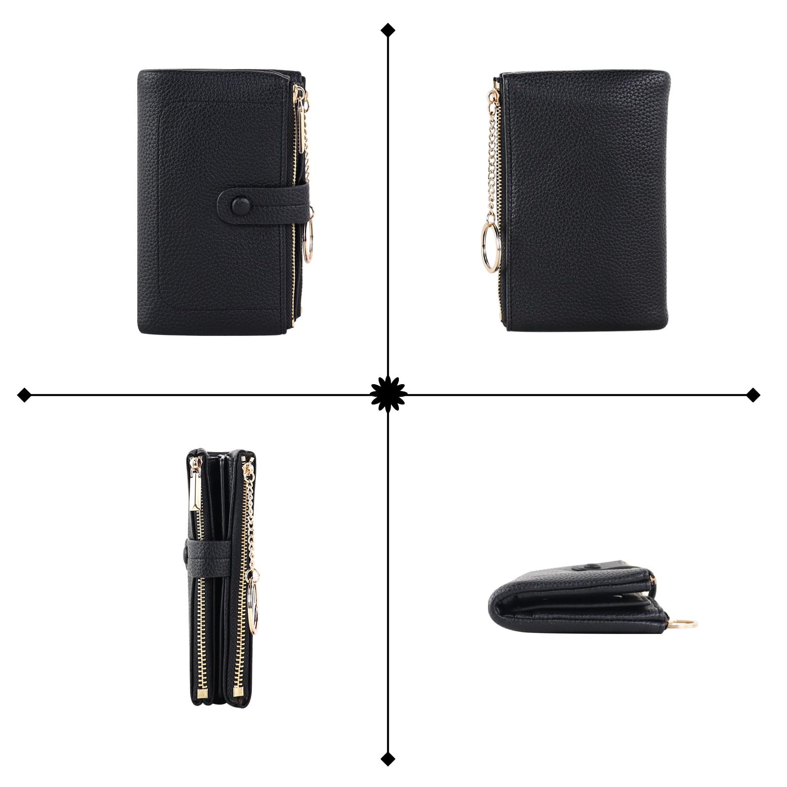 adistylinno-women-s-wallet-portefeuille-femme-noir-19-cartes-porte-cl-s image 5