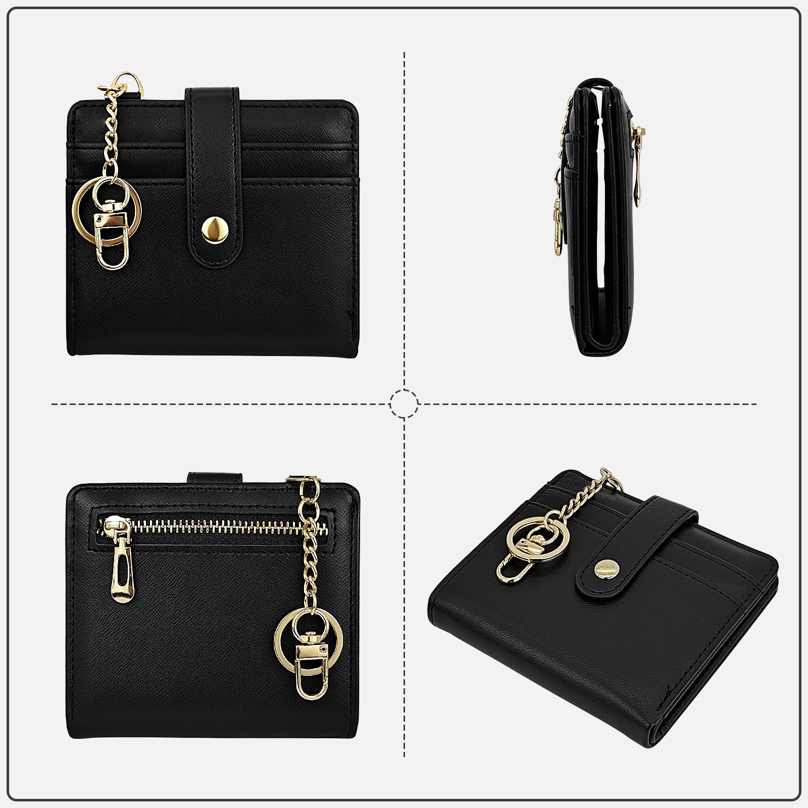 adistylinno-women-s-wallet-portefeuille-femme-noir-8-cartes image 4