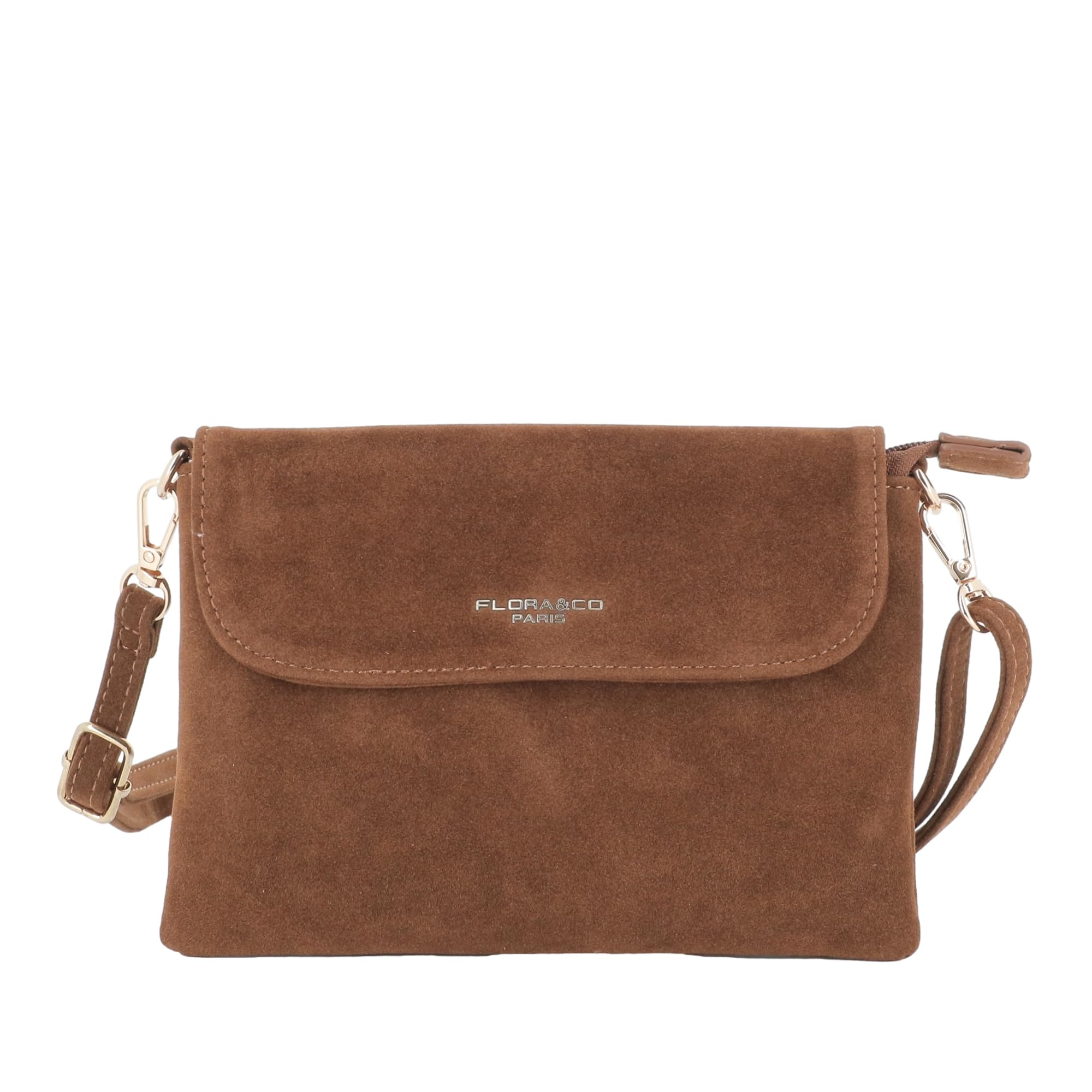 flora-co-bandouli-res-mini-sac-bandouli-re-noir-effet-daim image 7