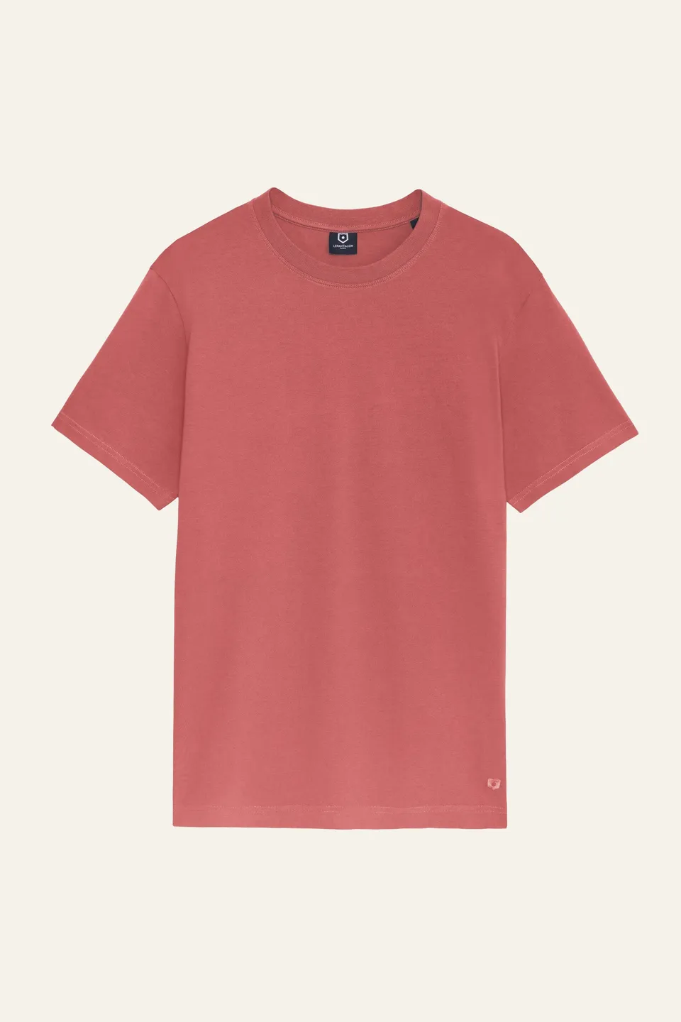 le-pantalon-t-shirts-homme-fm-lpts-10-tee-shirt-saumon-coton-bio image 1