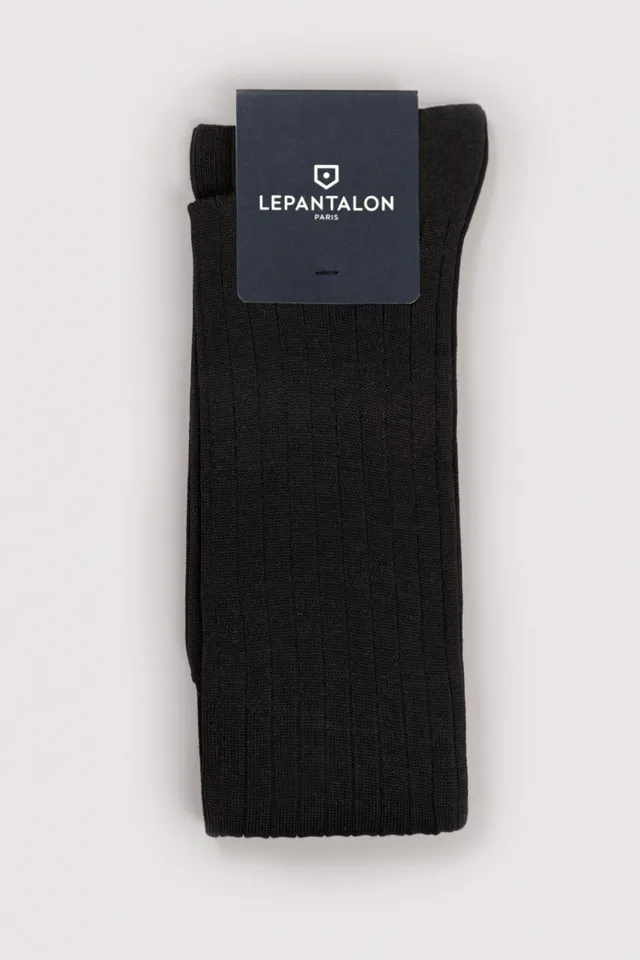 le-pantalon-accessoires-homme-chaussettes-longues-noires image 1
