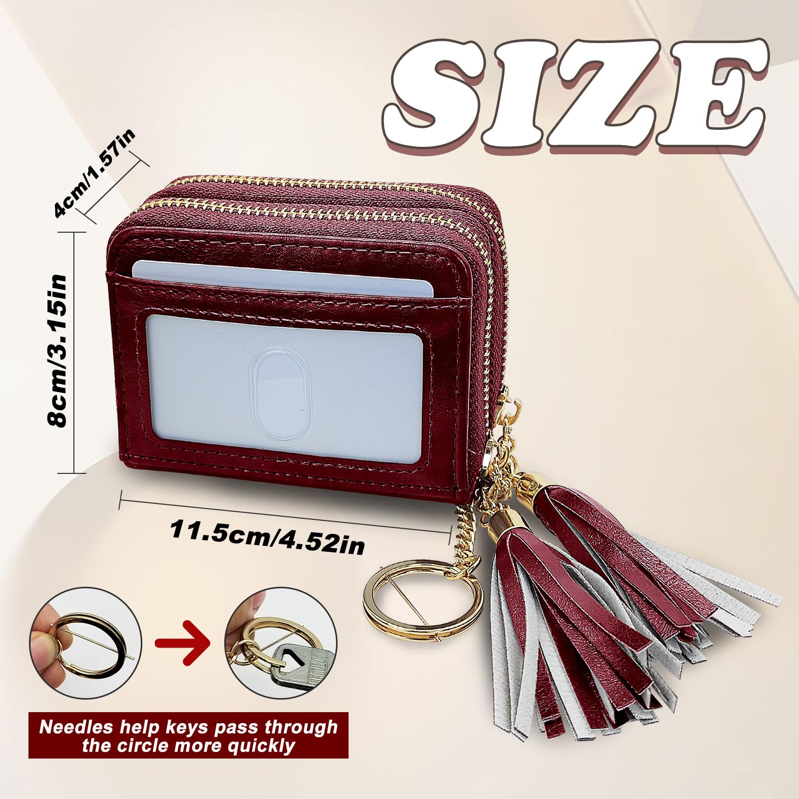 adistylinno-card-wallet-porte-cartes-femme-marron-double-zip image 3