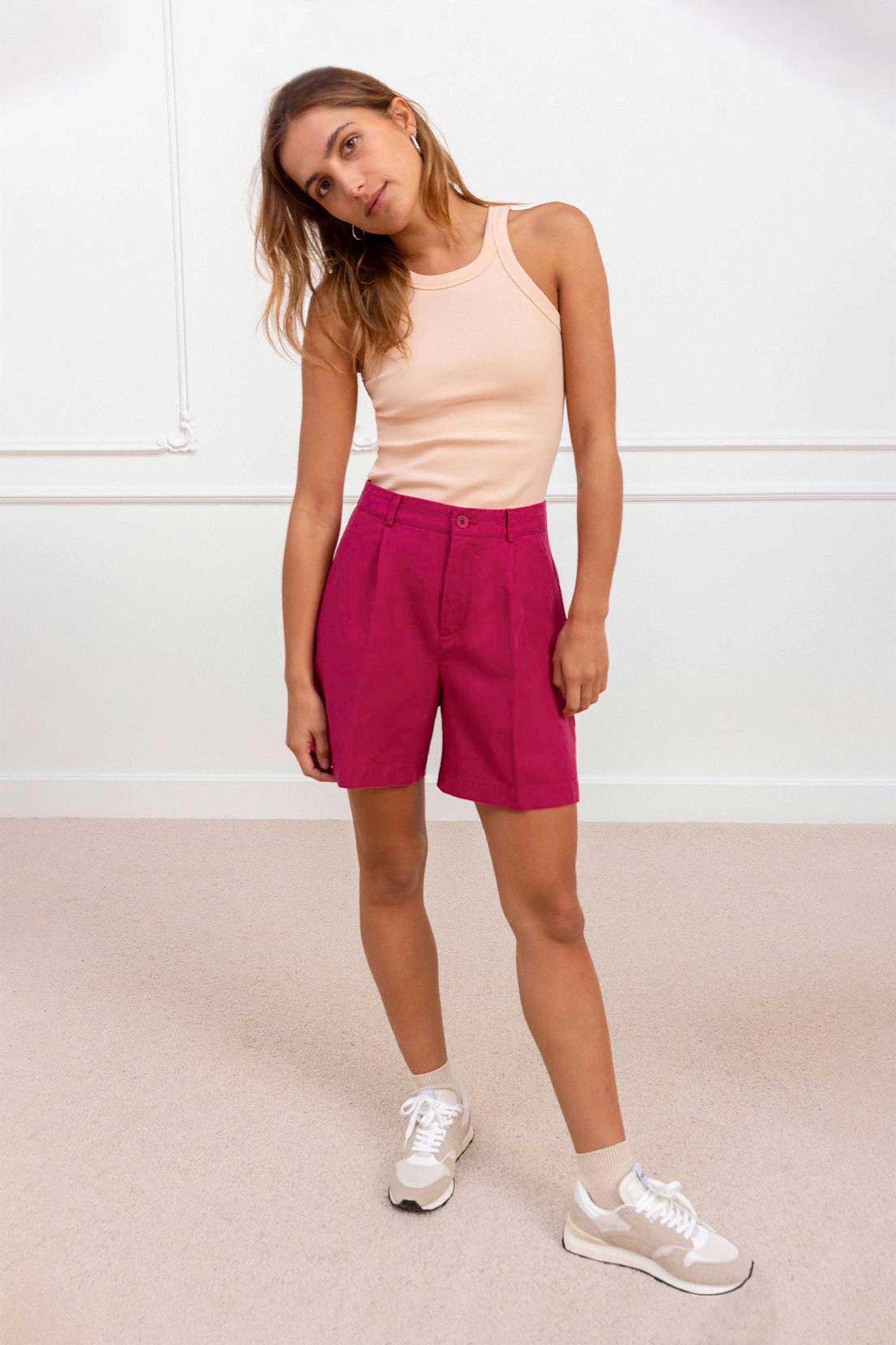 le-pantalon-shorts-homme-short-l-ger-bermuda-fuchsia image 3