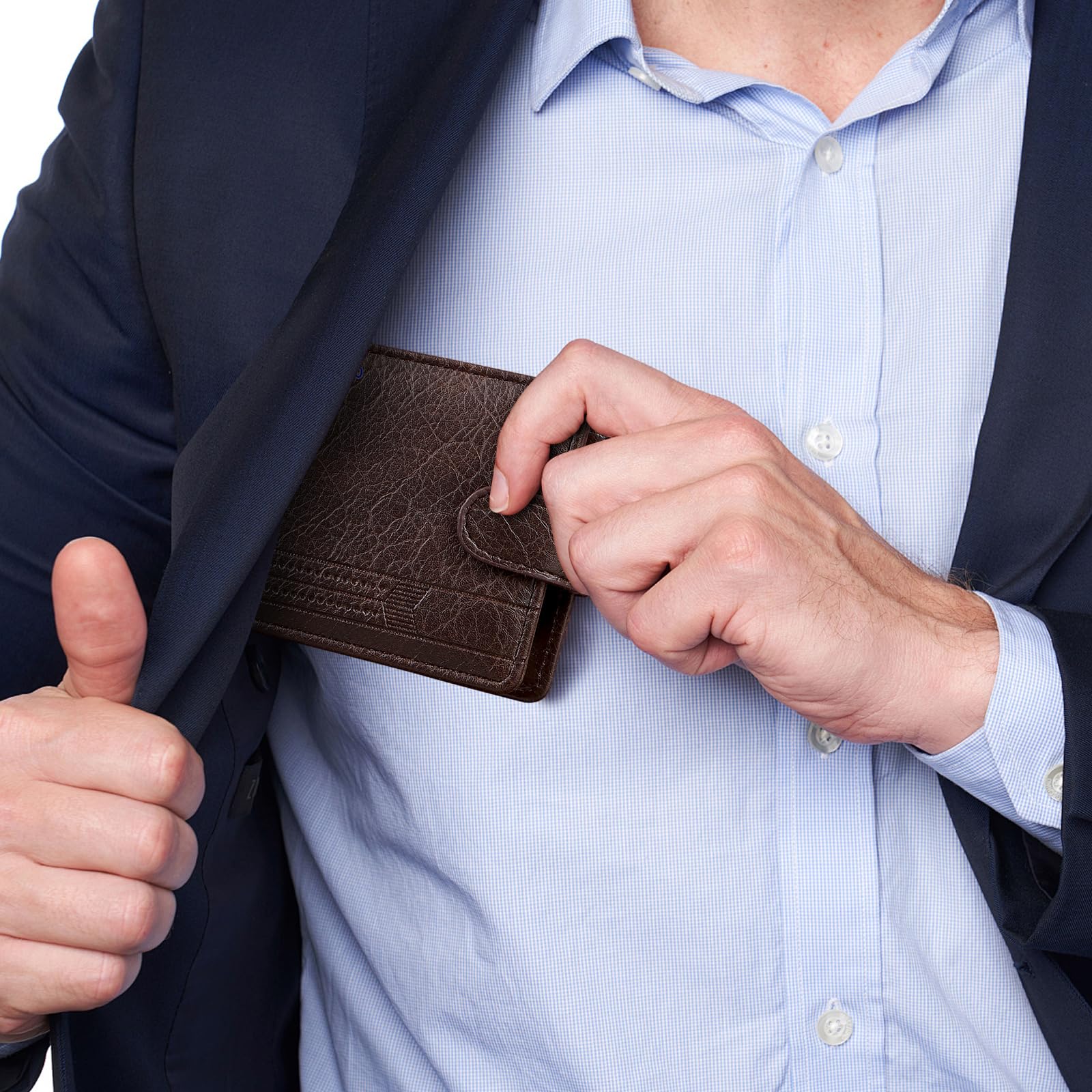 adistylinno-men-s-wallet-portefeuille-homme-marron-cuir-pu image 7