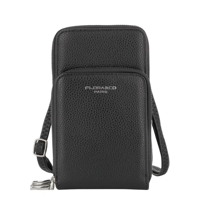 flora-co-pochettes-t-l-phones-pochette-t-l-phone-noir-3-zips image 1