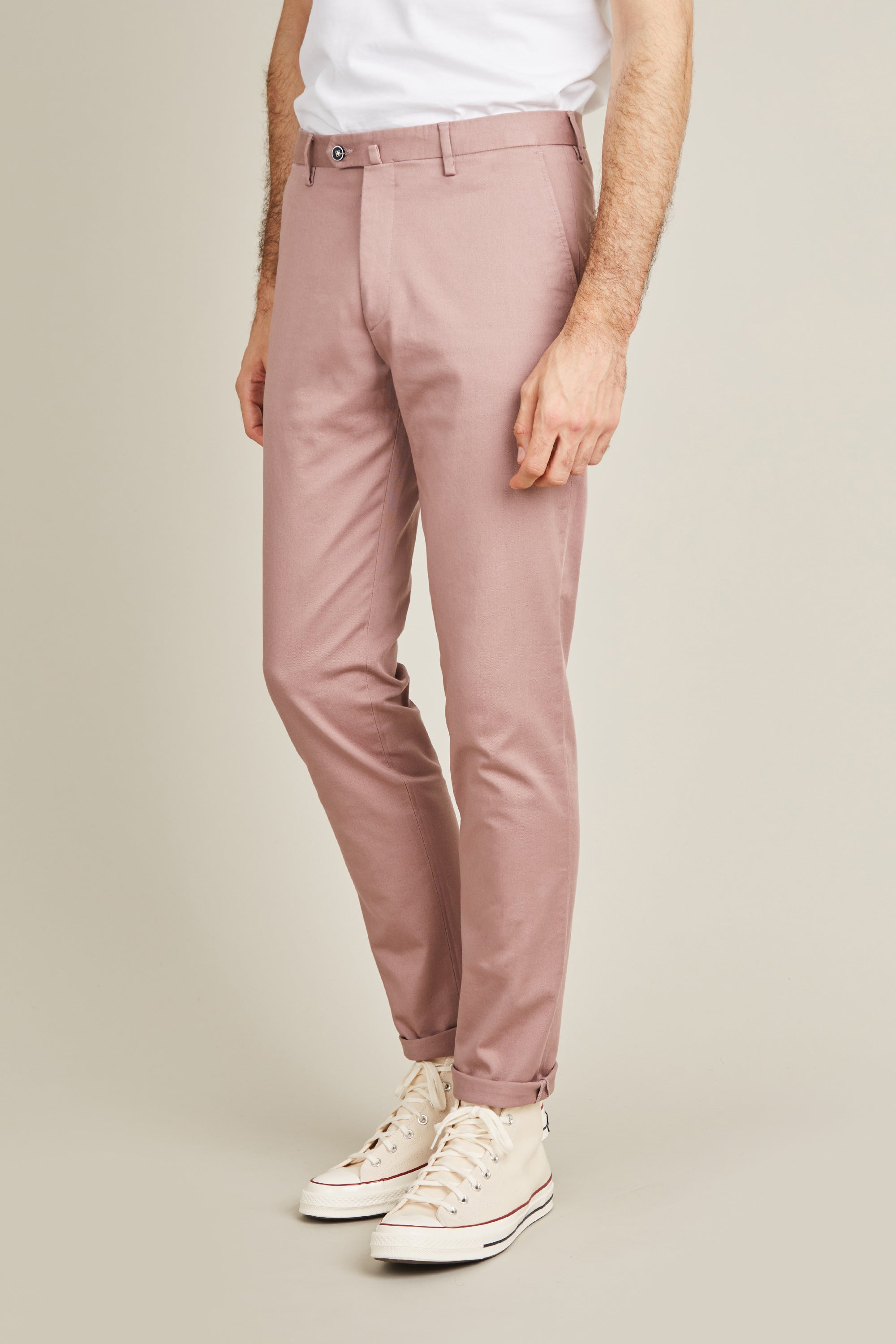 le-pantalon-chinos-homme-classique-chino-bois-de-rose-coton image 5