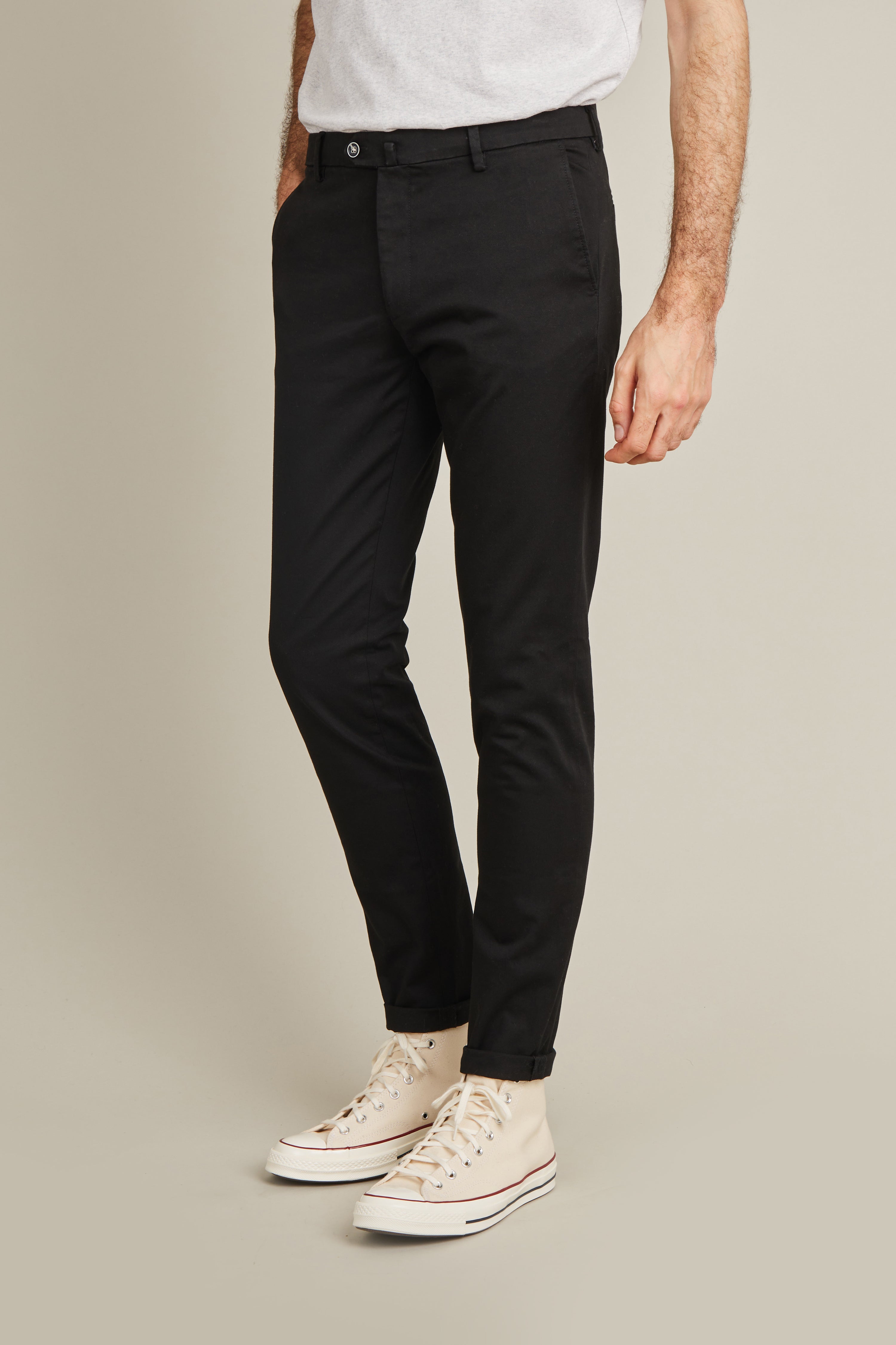 le-pantalon-chinos-homme-fm-lpc-18-chino-noir-semi-slim image 4