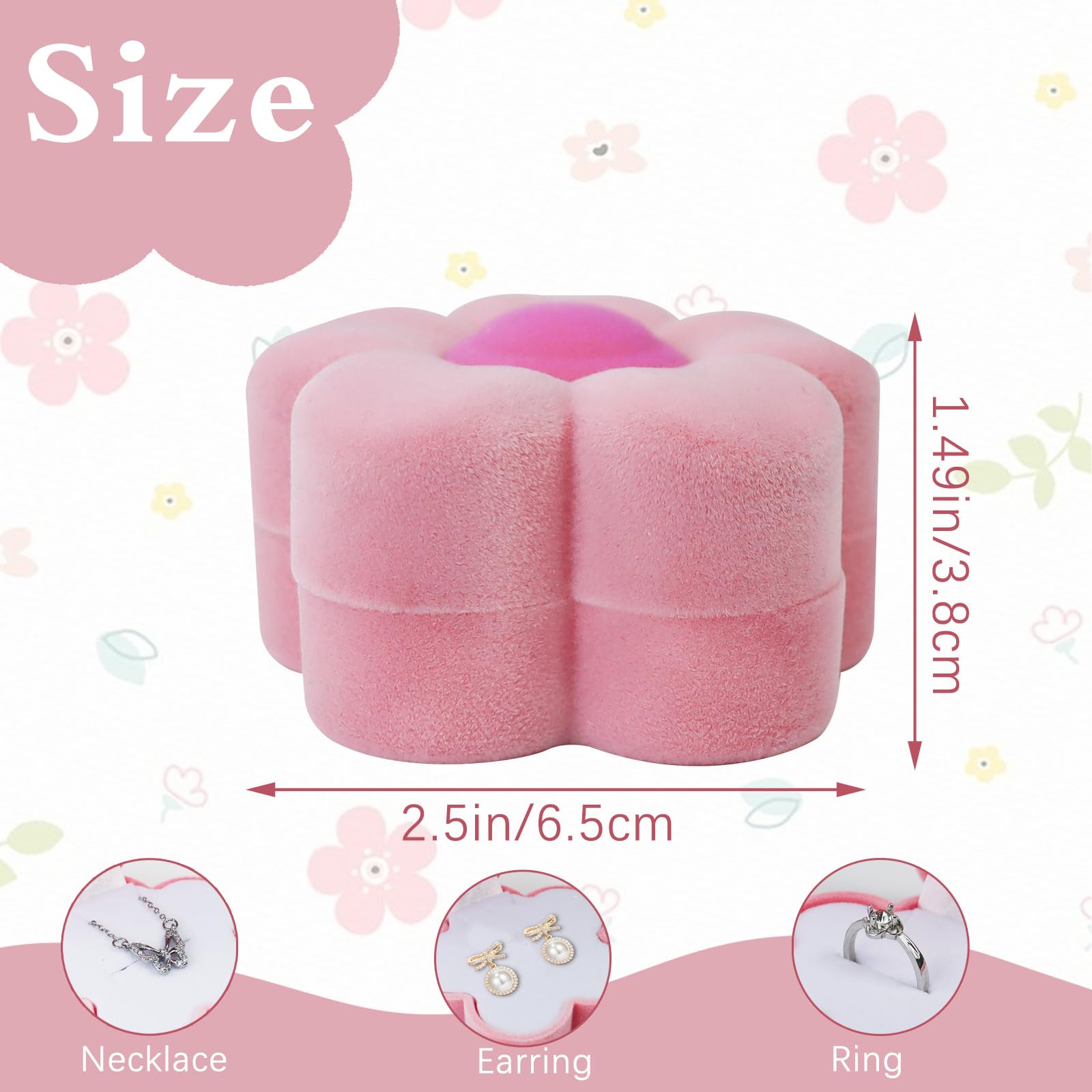 adistylinno-jewelry-box-bo-te-bague-velours-rose-fleur image 2