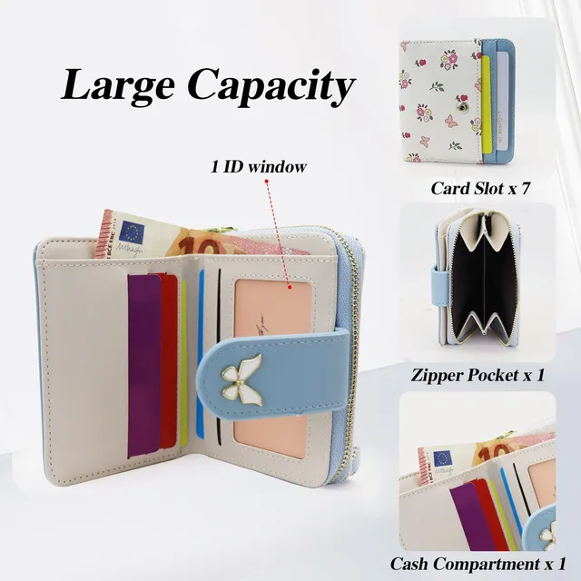 adistylinno-women-s-wallet-portefeuille-femme-bleu-papillon image 1
