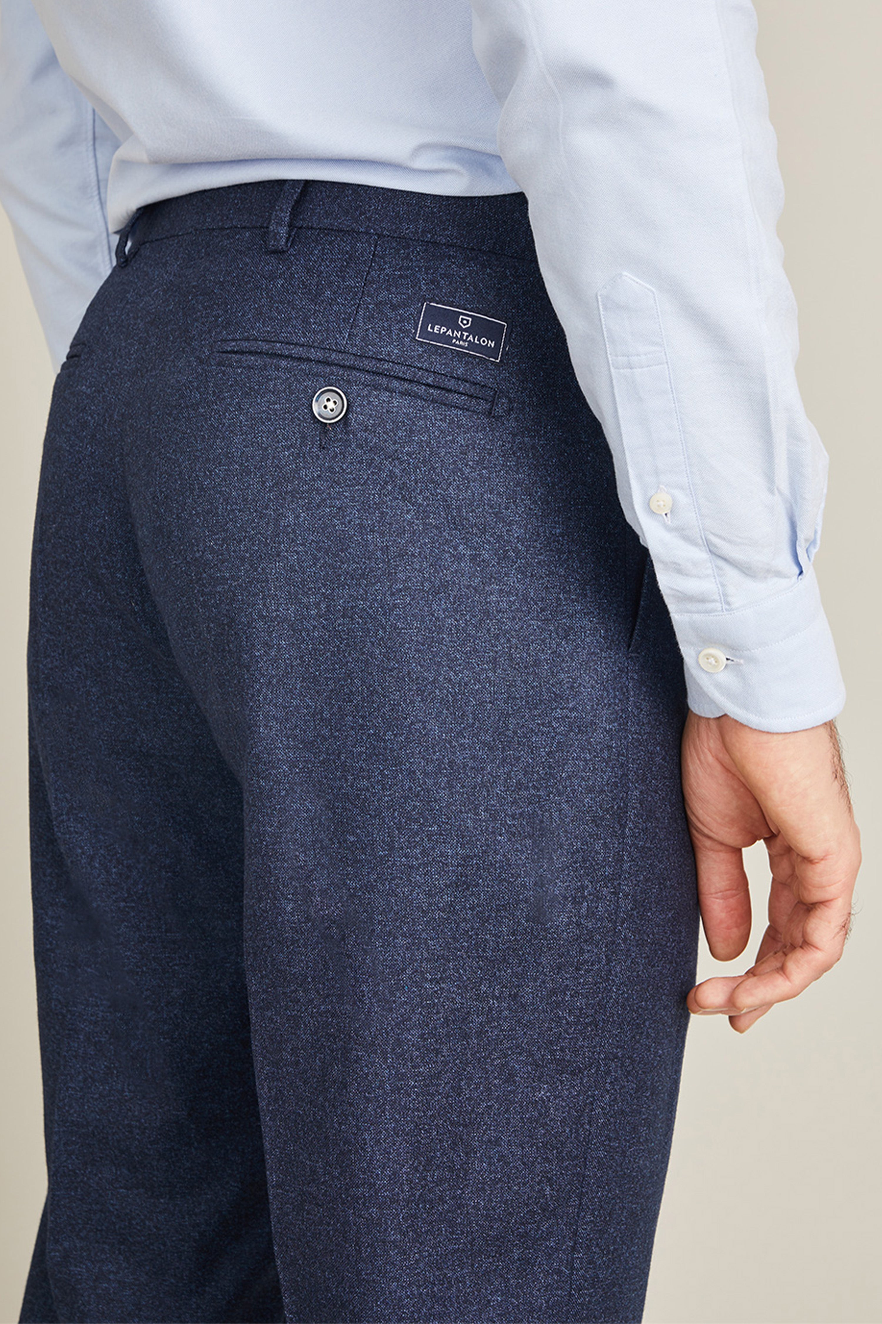 le-pantalon-flanelle-fm-lpfp-1-pantalon-homme-bleu-marine-laine image 3