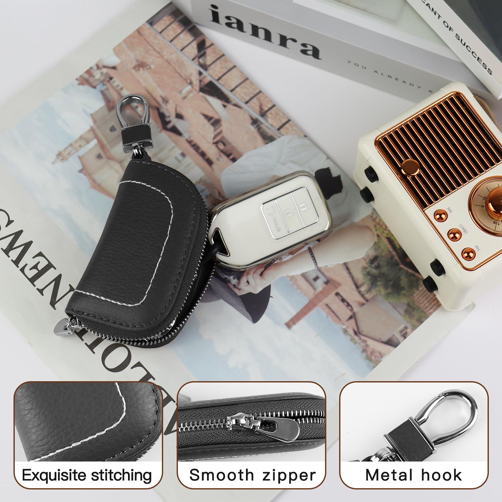 adistylinno-key-holder-wallet-tui-cl-s-noir-cuir image 7