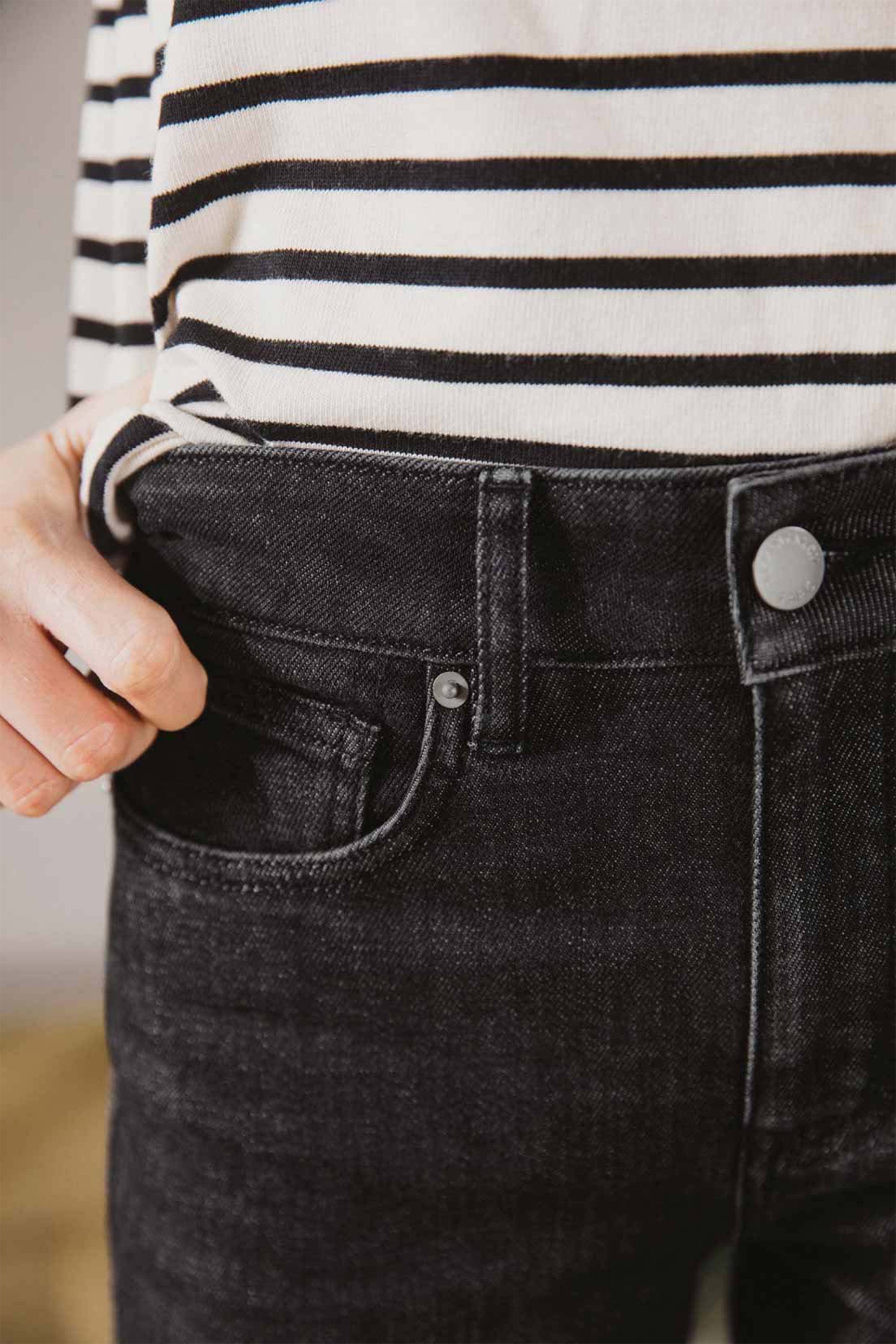 le-pantalon-jeans-homme-jean-slim-vintage-noir-stretch image 3