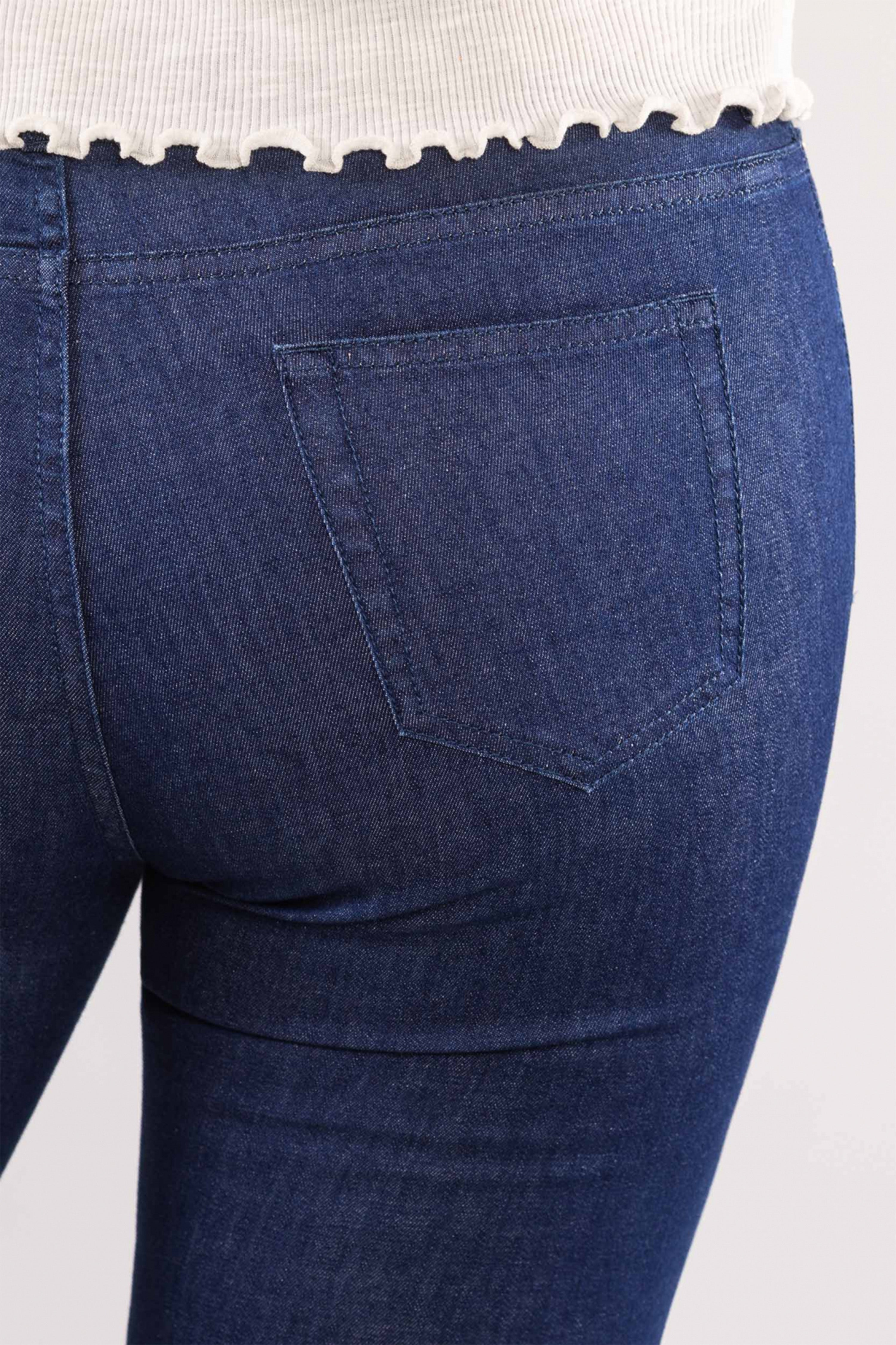 le-pantalon-jean-slim-taille-mi-haute-bleu-stretch image 3