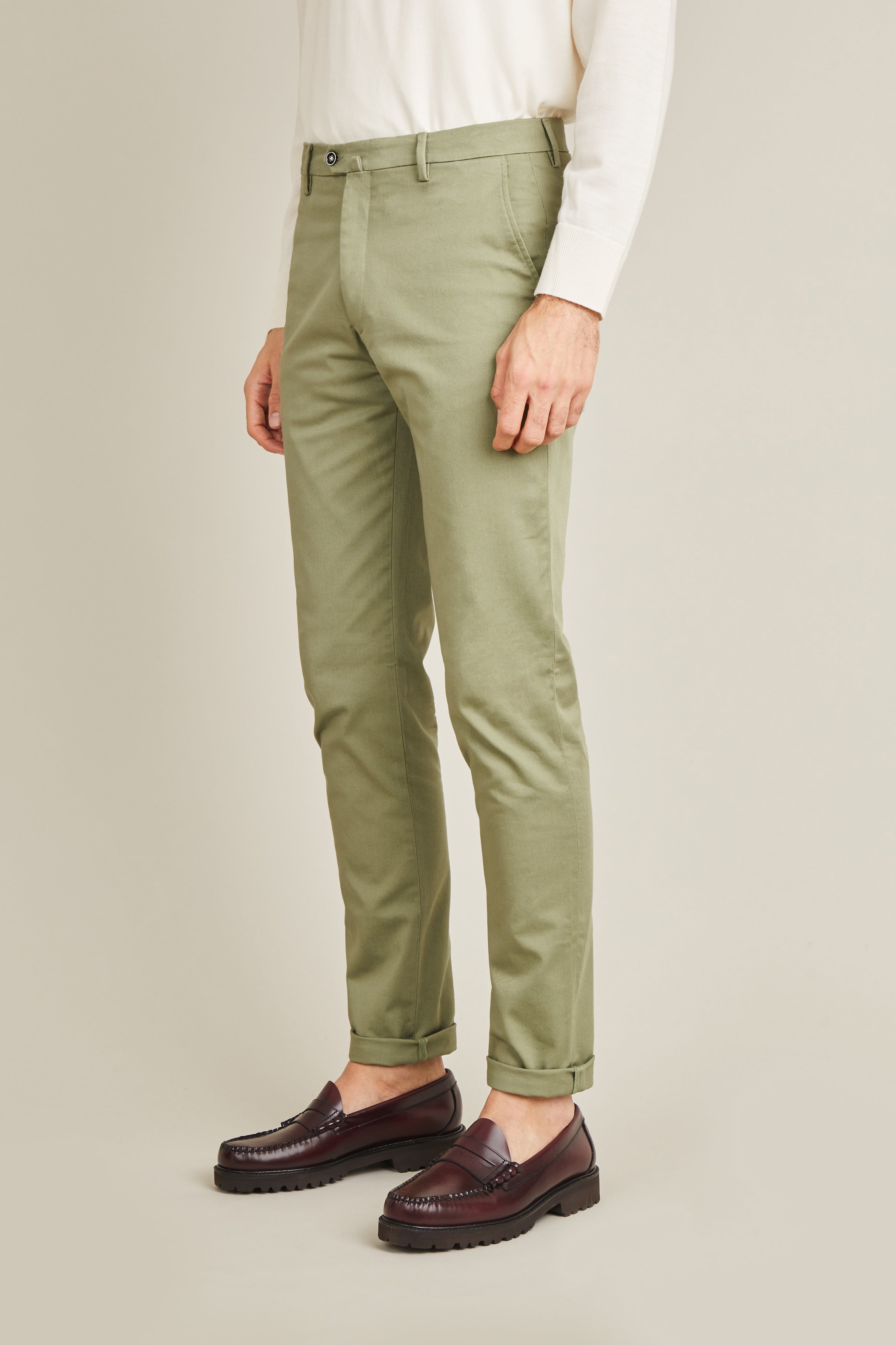 le-pantalon-chinos-homme-fm-lpc-25-chino-olive-semi-slim image 8