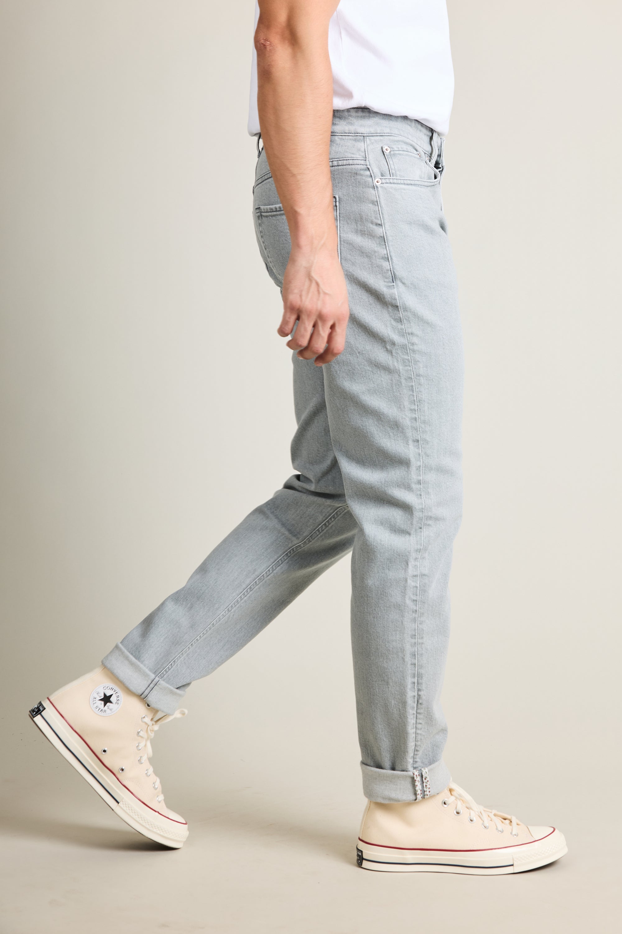 le-pantalon-jeans-homme-gris-jean-classique-semi-slim image 5