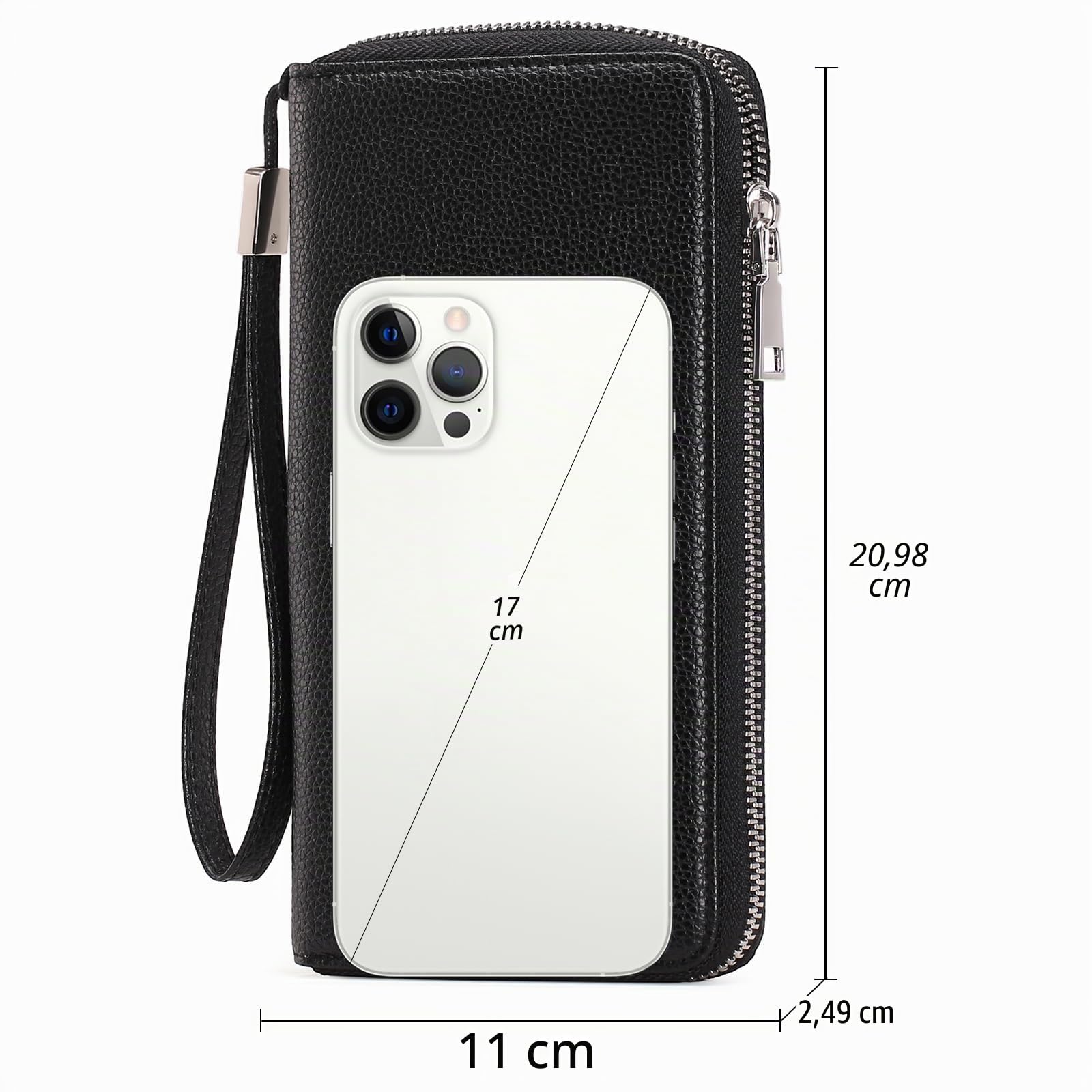 gaekeao-large-wallet-grand-portefeuille-femme-cuir-noir-rfid image 4