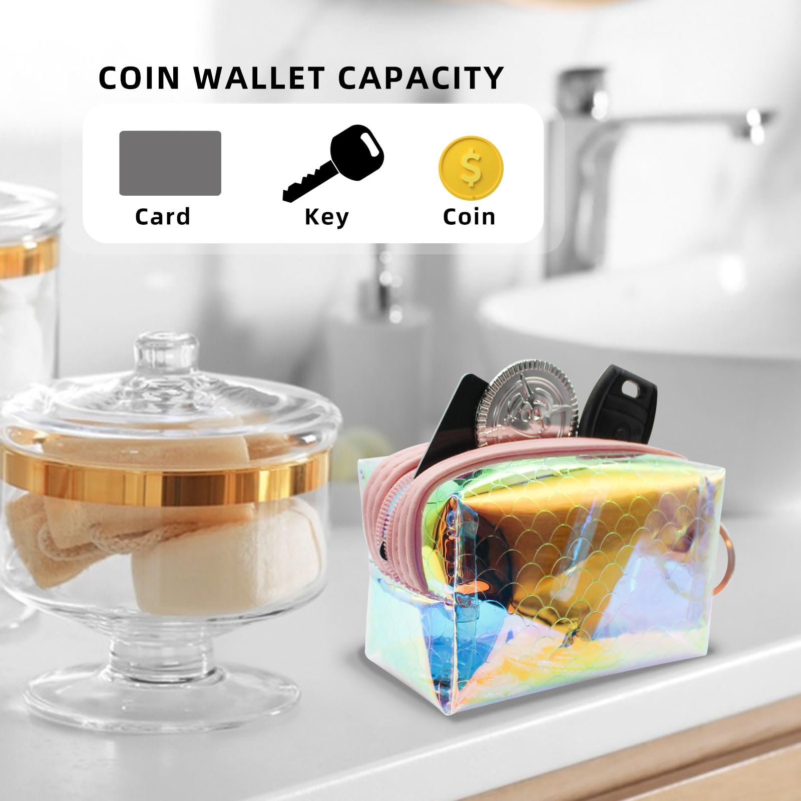 adistylinno-change-purse-petit-porte-monnaie-rose-caille-laser image 4